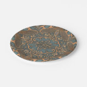 Cozy old pattern pappteller (Schrägansicht)