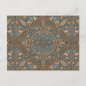 Cozy old pattern postkarte (Vorderseite)