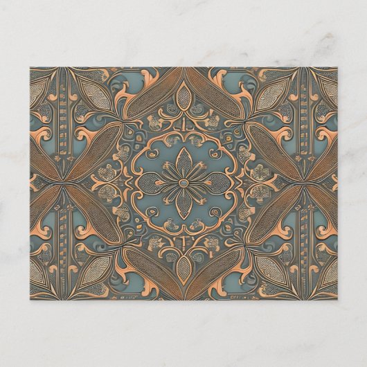 Cozy old pattern postkarte (Vorderseite)