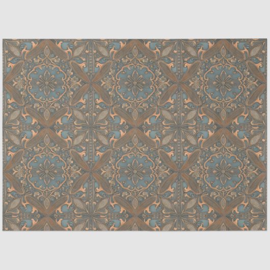 Cozy old pattern seidenpapier (Vorderseite)