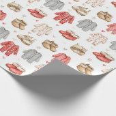 Cozy Pajamas Boho Babyshower Pattern Geschenkpapier (Ecke)