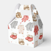 Cozy Pajamas Boho Babyshower Pattern Geschenkschachtel (Rückseite)