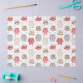 Cozy Pajamas Boho Babyshower Pattern Seidenpapier (Basteln)