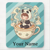  Cozy Panda Brew Office Mouse Pad Mousepad (Vorne)
