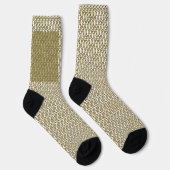 Cozy Pattern Crew Socken – Weicher stilvoller Komf (Rechts)