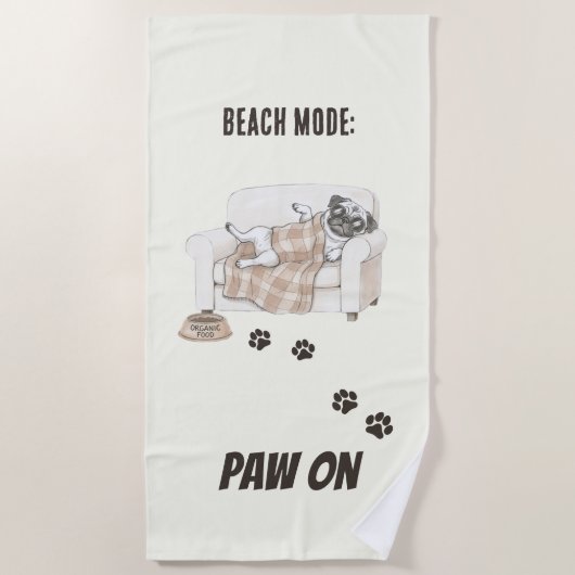 Cozy Paws Collection Strandtuch (Vorderseite)