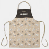 Cozy Paws Kollektion Beige Schürze (Vorderseite)