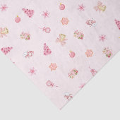 Cozy Pink Christmas Pattern Seidenpapier (Ausschnitt)