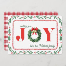 Cozy Plaid Christmas Joy