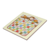 COZY QUILT 4,25x4,25 Keramik Tile - Gelb Fliese (Seite)