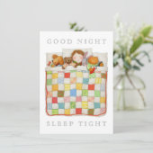 COZY QUILT 4.5x6.25 Flachkarte Einladung (Stehend Vorderseite)