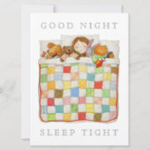 COZY QUILT 6.5 x 8.75 Flachkarte Einladung (Vorderseite)