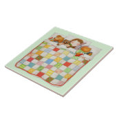 COZY QUILT 6x6 Keramik Tile - Grün Fliese (Seite)
