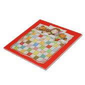 COZY QUILT 6x6 Keramik Tile - Rot Fliese (Seite)