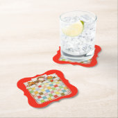 COZY QUILT Bracket Paper Untersetzer - Rot (Vor Ort)