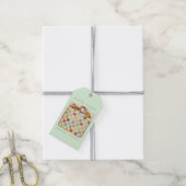 COZY QUILT Geschenketiketten - Grün Geschenkanhänger (Mit Garn)