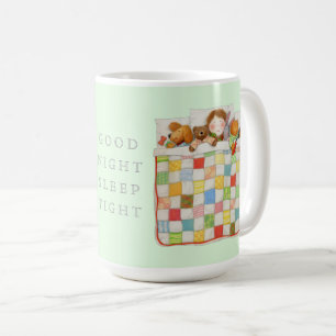 COZY QUILT Groß Weiße Tasse + Grün