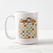 COZY QUILT Groß Weiße Tasse + Rosa (Links)