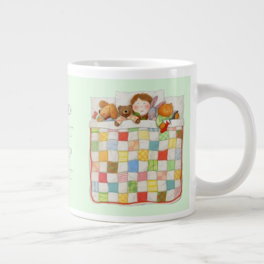 COZY QUILT Große Tasse - Grün (Rechts)