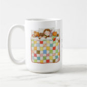 COZY QUILT Große weiße Tasse (Links)