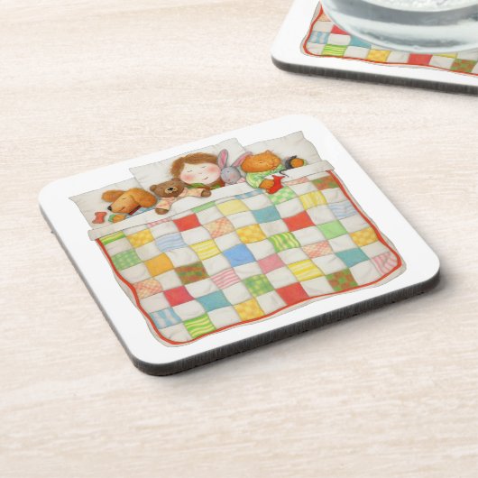 COZY QUILT Hartkunststoff-Untersetzer Getränkeuntersetzer (Linke Seite)