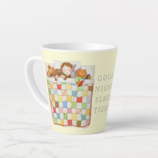 COZY QUILT Kakao Tasse + Gelb (Linke Ecke)