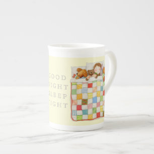 COZY QUILT Knochen China Tasse - Gelb