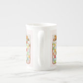 COZY QUILT Knochen China Tasse - Rosa (Rückseite)