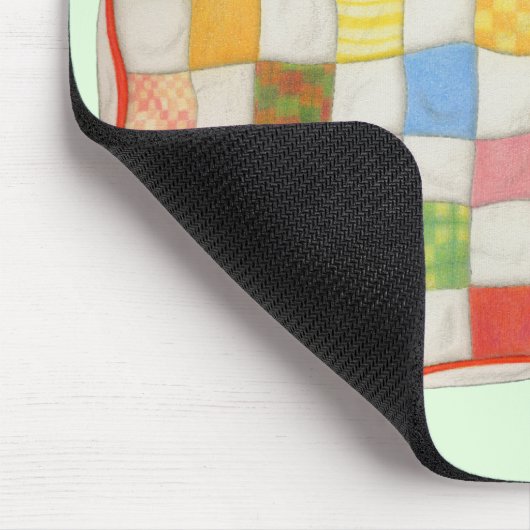 COZY QUILT Mousepad - grün (Ecke)