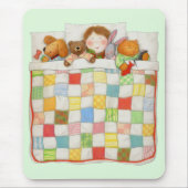 COZY QUILT Mousepad - grün (Vorne)