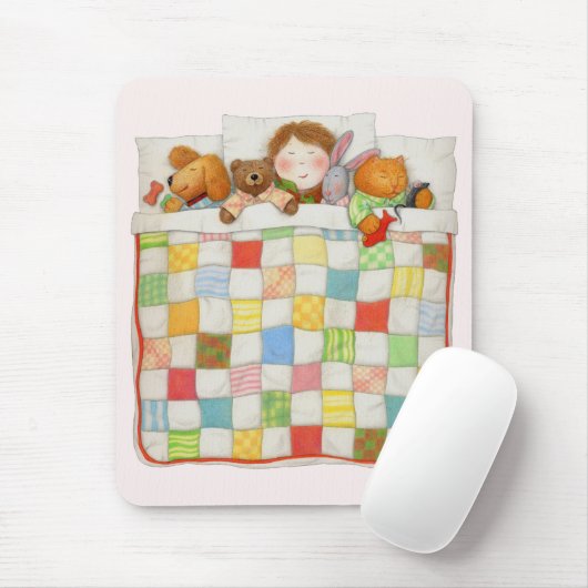 COZY QUILT Mousepad - Pink (Mit Mouse)