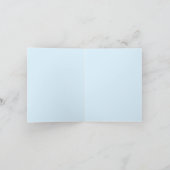 COZY QUILT Note Card / Blau Karte (Innenseite)