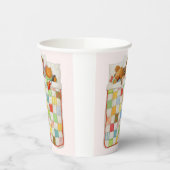 COZY QUILT Paper Cups - Pink Pappbecher (Links)