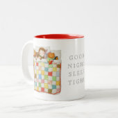 COZY QUILT Red Two-Tone Tasse (Vorderseite Links)