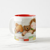 COZY QUILT Red Two-Tone Tasse (Vorderseite Links)