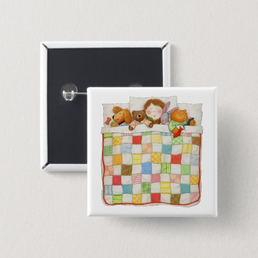 COZY QUILT Square Button Button (Vorne & Hinten)