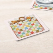 COZY QUILT Square Paper Untersetzer - Pink (angewinkelt)