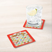 COZY QUILT Square Paper Untersetzer - Red (Vor Ort)