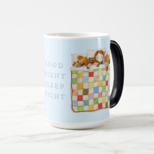 COZY QUILT Tall Morphing Mug + Blau Verwandlungstasse
