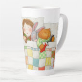 COZY QUILT Tall Tapered White Tasse (Rechte Ecke)