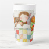 COZY QUILT Tall Tapered White Tasse (Vorderseite)