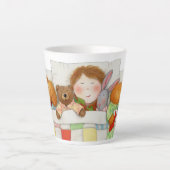 COZY QUILT Tapetenweiße Tasse (Vorderseite)