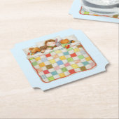 COZY QUILT Ticket Paper Untersetzer - Blau (angewinkelt)