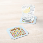 COZY QUILT Ticket Paper Untersetzer - Blau (Vor Ort)