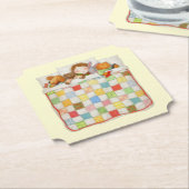 COZY QUILT Ticket Paper Untersetzer - Gelb (angewinkelt)