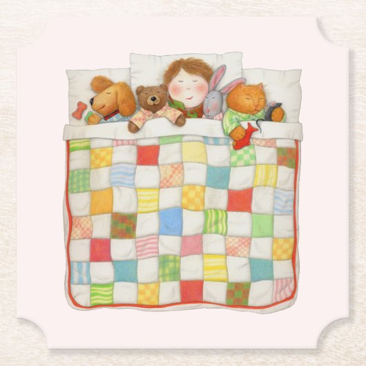 COZY QUILT Ticket Paper Untersetzer - Pink (Vorderseite)