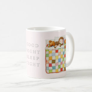 COZY QUILT Weiße Tasse + Rosa