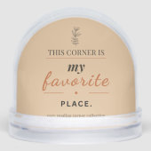 Cozy Reading Corner Snow Globe Schneekugeln (Vorderseite)