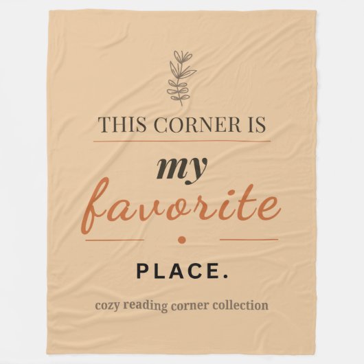 Cozy Reading Corner Throw Blanket  Fleecedecke (Vorderseite)