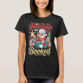 Cozy Reading Duck Holiday Season Book Lover T-Shirt (Vorderseite)